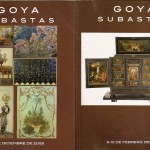 dos catalogos de Goya Subastas.