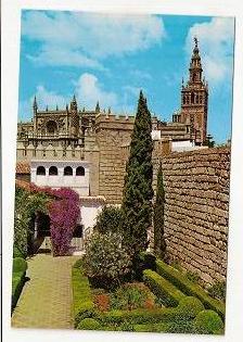 Sevilla. Reales alcazares. Patio del León.