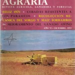 REVISTA EXPLOTACIÓN AGRARIA AÑO VI DICIEMBRE  1970