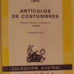 larra, articulos de costumbres