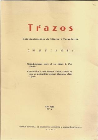 Trazos nº 2 . 1959, Entrenimientos de Clínica y Terapéutica