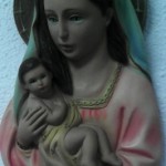 virgen y niño escayola